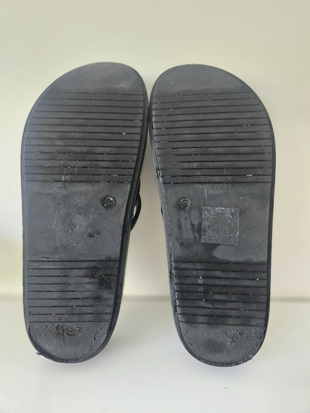 Madden Girl Fowler Black Platform Slide Sandals, Size 8 - Picture 5 of 11